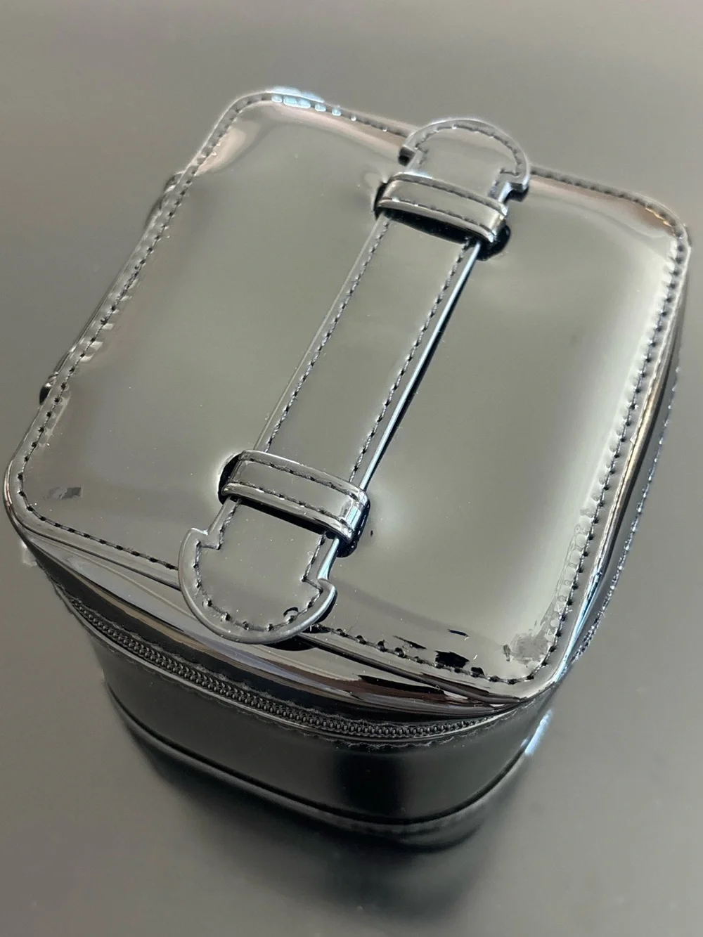 Dior Beauty Black Patent Cosmetic Vanity Case